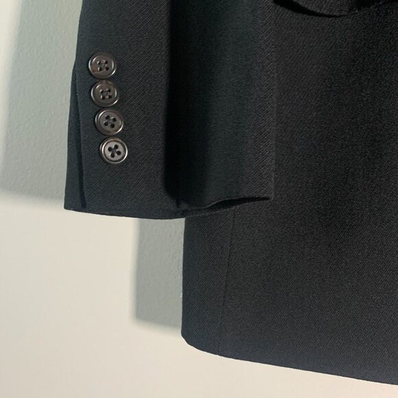 POLO RALPH LAUREN Corneliani VIRGIN WOOL BLAZER MADE IN ITALY Black Sz 42‎ MINT - Picture 6 of 14